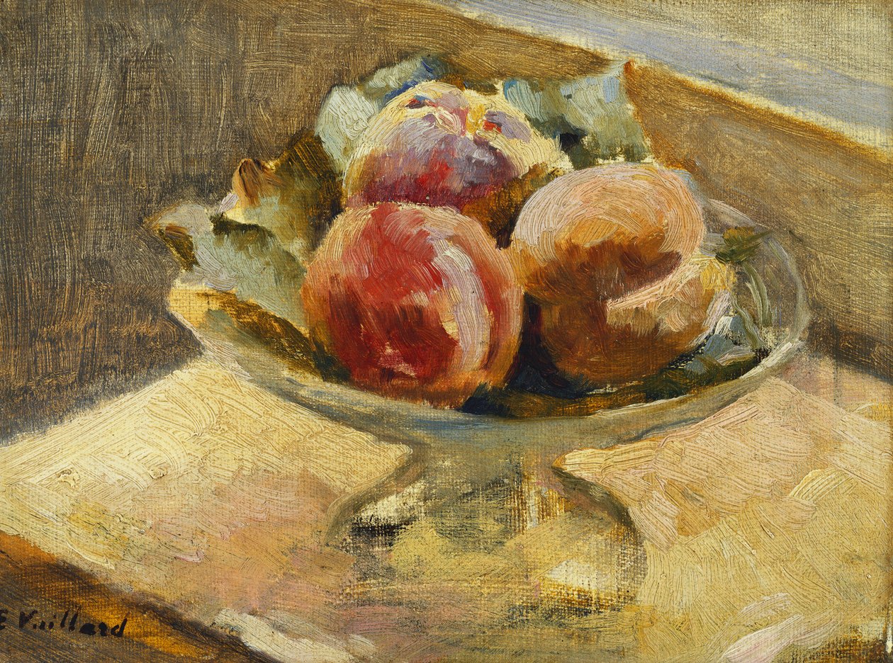 Mísa broskví; Le Compotier de Peches, kolem roku 1889 od Edouard Vuillard