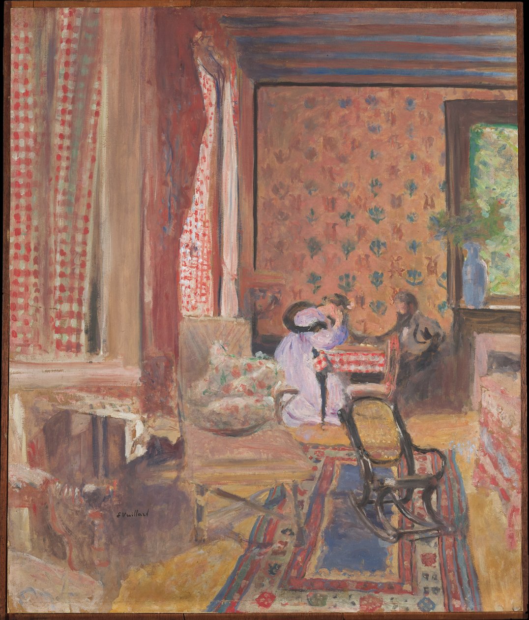 Beim Brettspiel od Edouard Vuillard