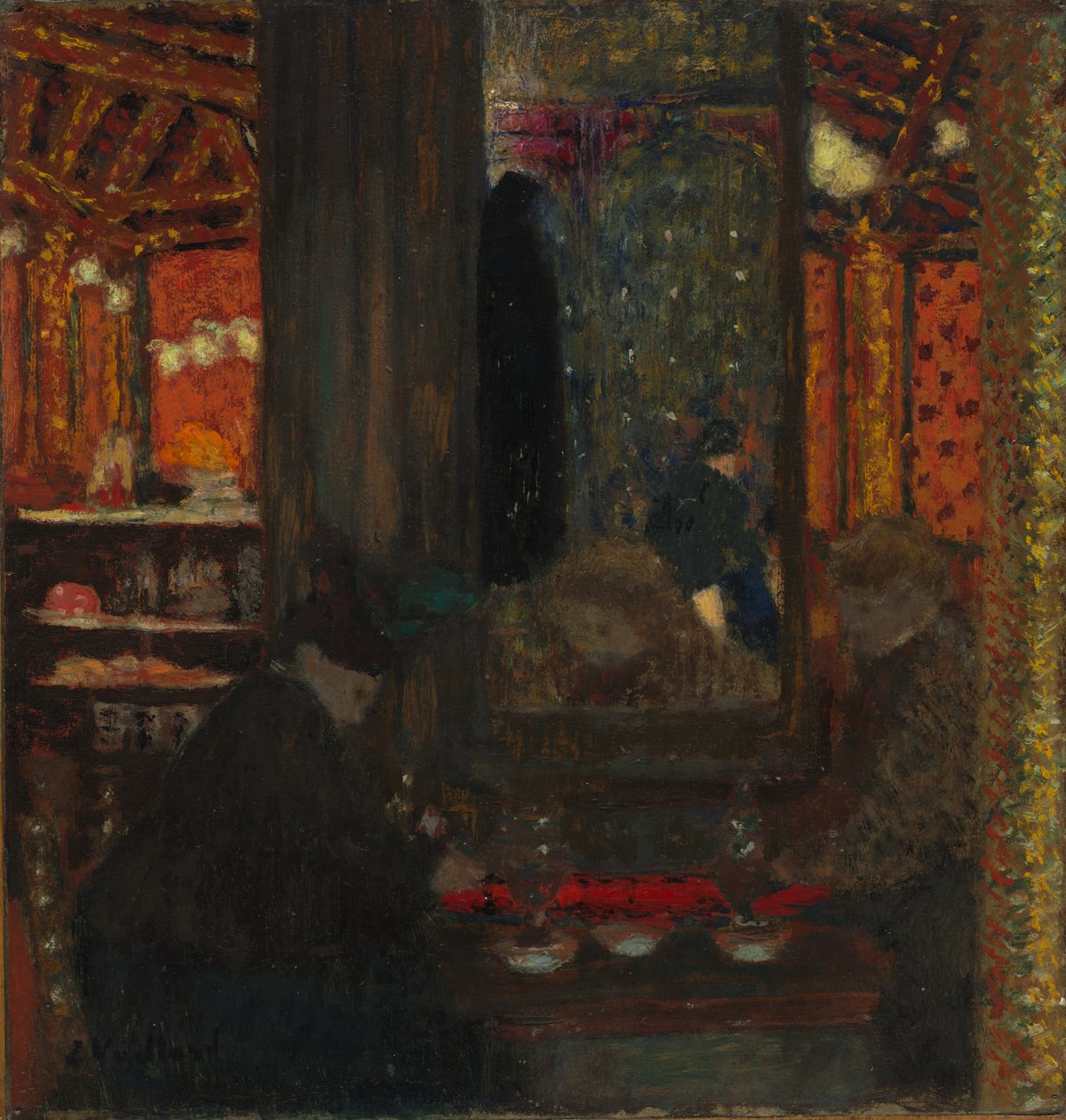 V kavárně od Edouard Vuillard