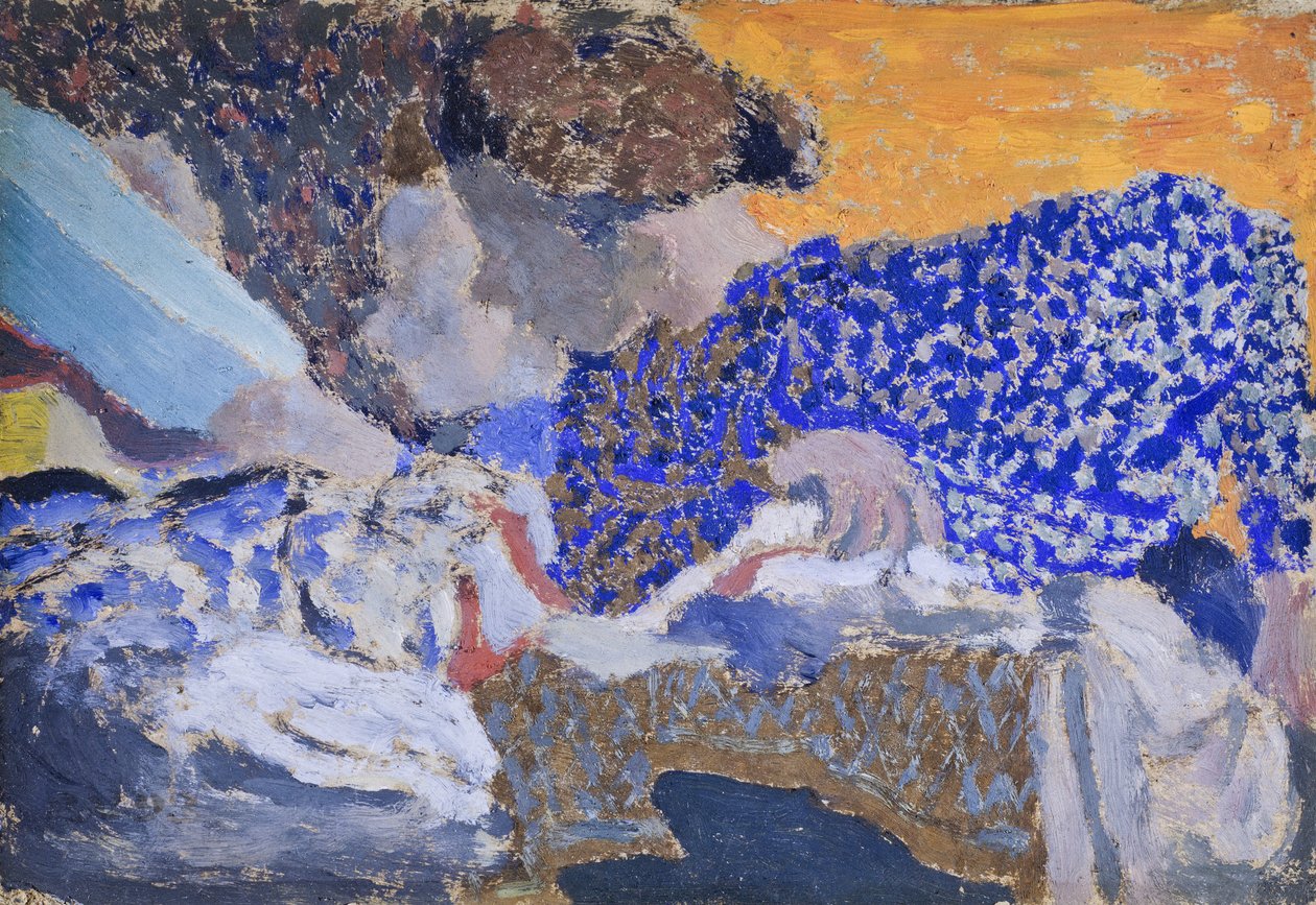 Dva pracovníci v šicí dílně od Edouard Vuillard
