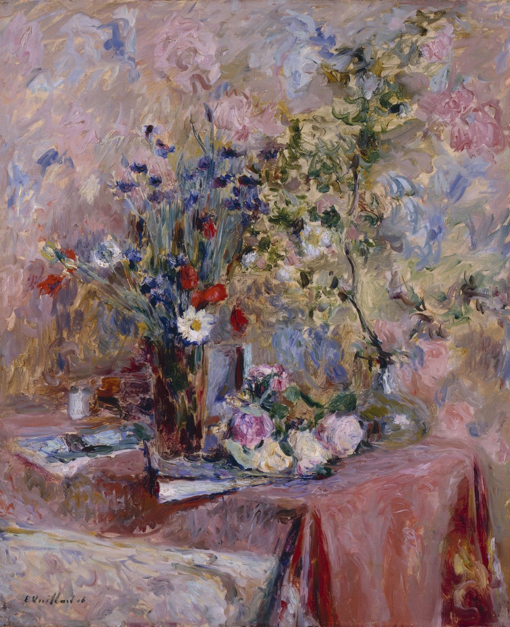 Květiny (olej na plátně) od Edouard Vuillard