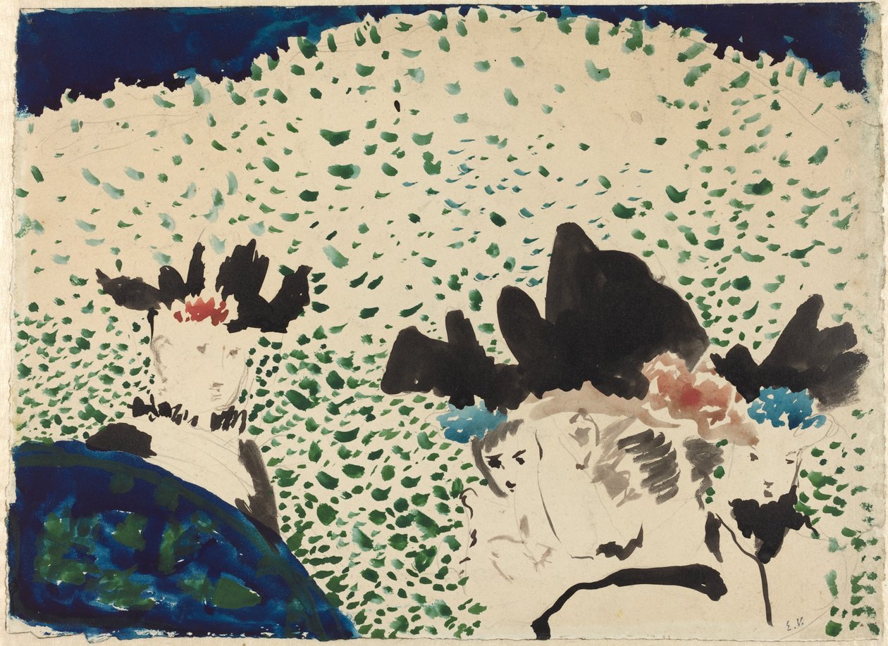 Čtyři dámy s ozdobnými klobouky od Edouard Vuillard