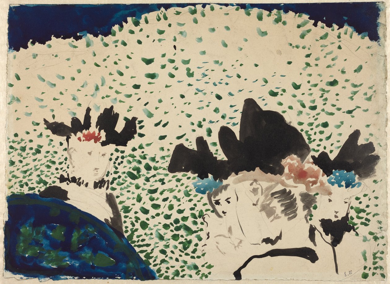 Čtyři dámy s elegantními klobouky od Edouard Vuillard