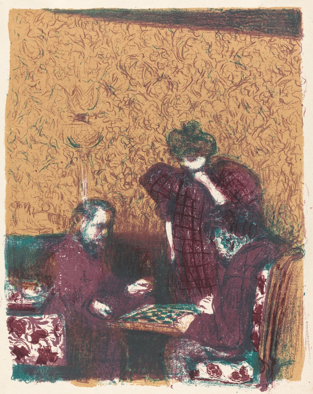 Hra dáma (La party de women) od Edouard Vuillard