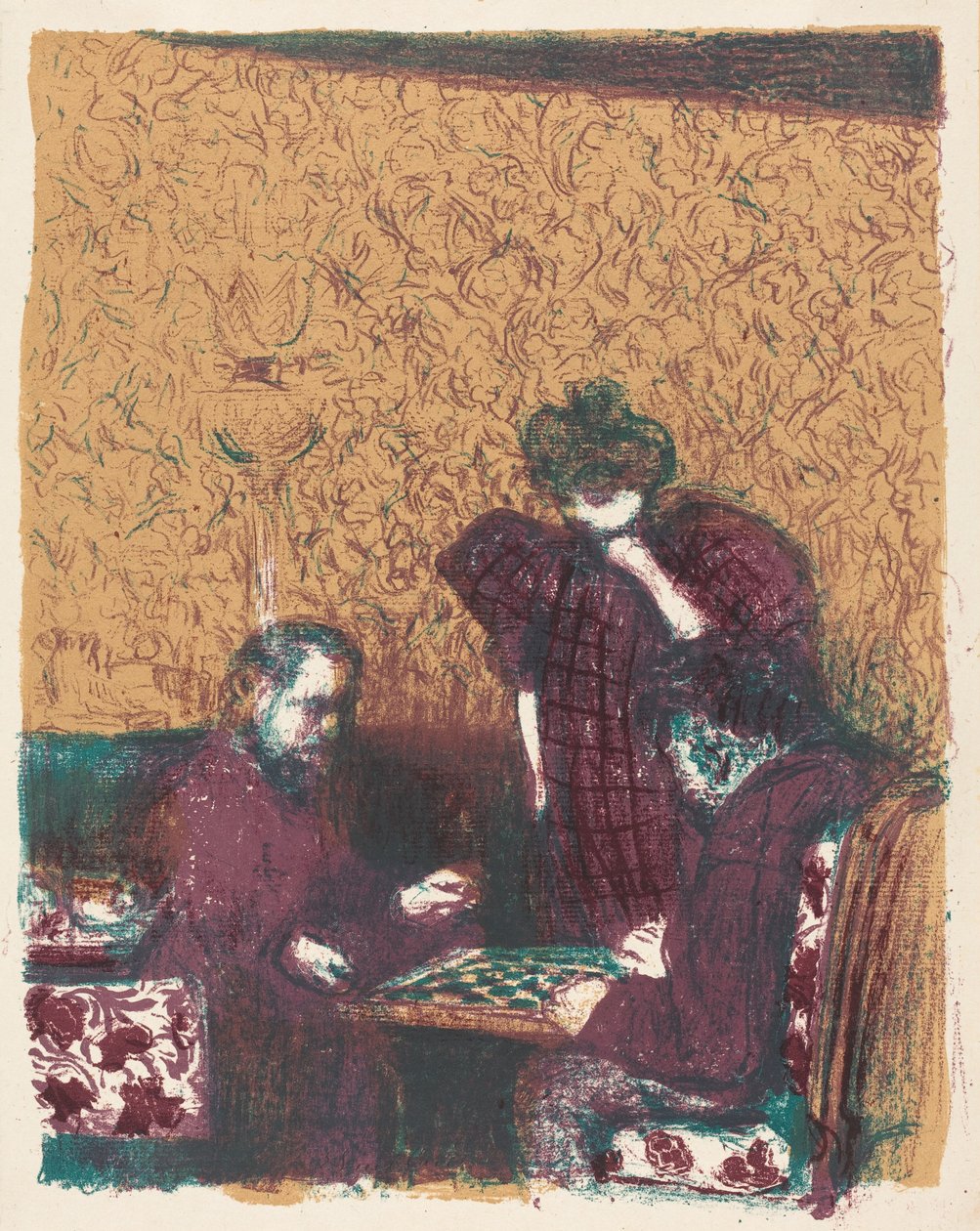 Dame-Spiel od Edouard Vuillard