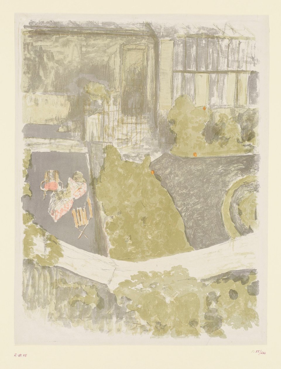Zahrada před studiem od Edouard Vuillard