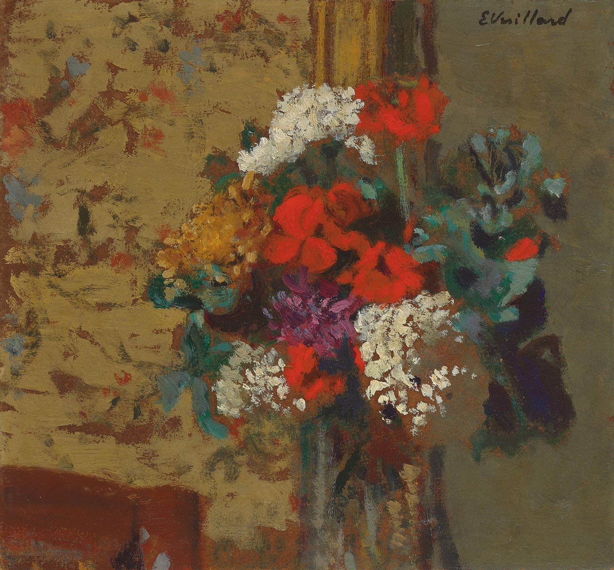 Muškáty a guelderské růže; Muškáty a sněhové koule, kolem roku 1910 od Edouard Vuillard