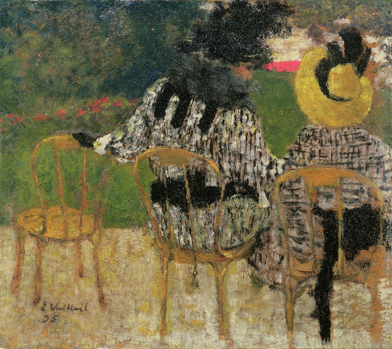 V zahradách Tuileries, 1895 (olej na kartonu) od Edouard Vuillard