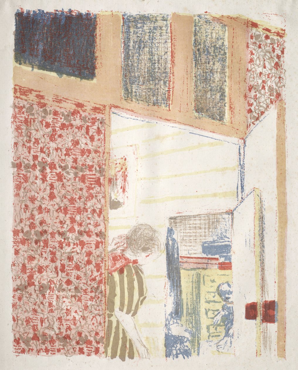 Interiér s růžovou tapetou III od Edouard Vuillard