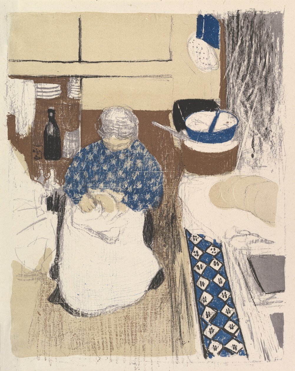 Kuchař ze série Krajiny a interiéry od Edouard Vuillard