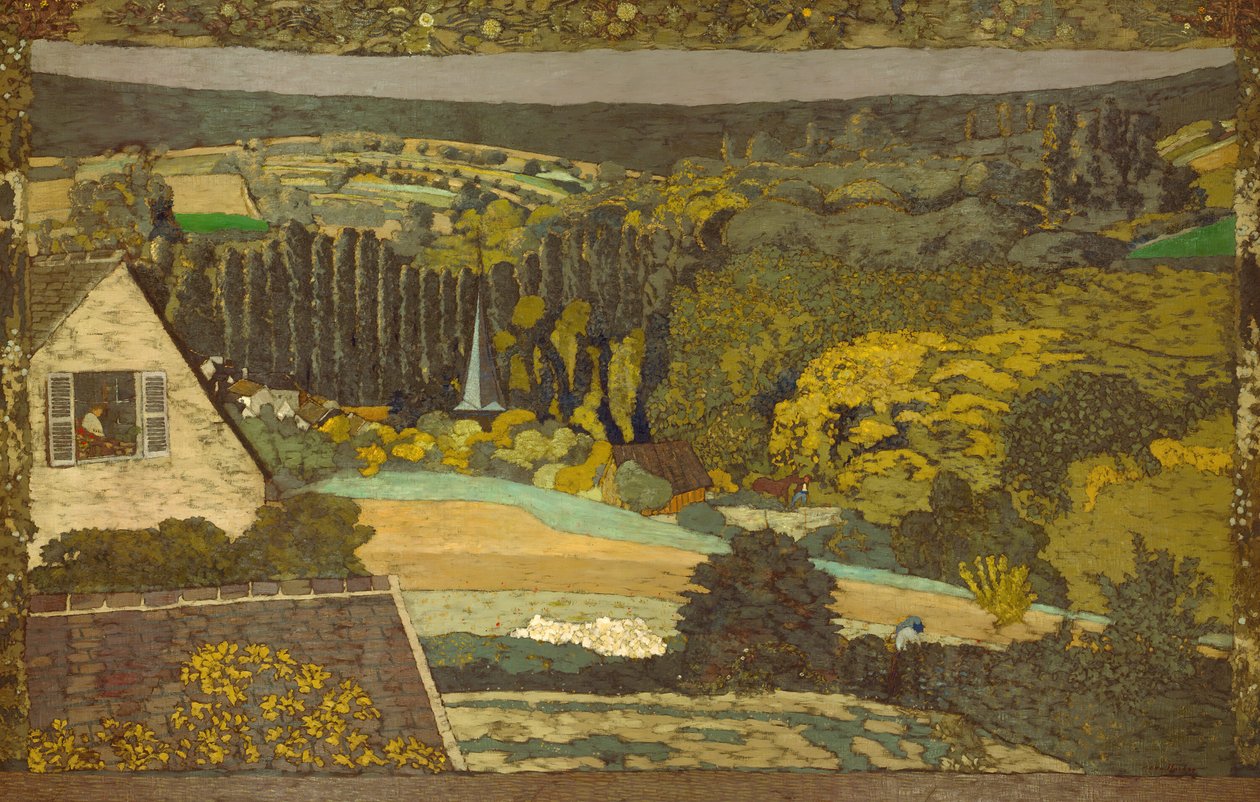 Krajina: Okno s výhledem na lesy, 1899. od Edouard Vuillard