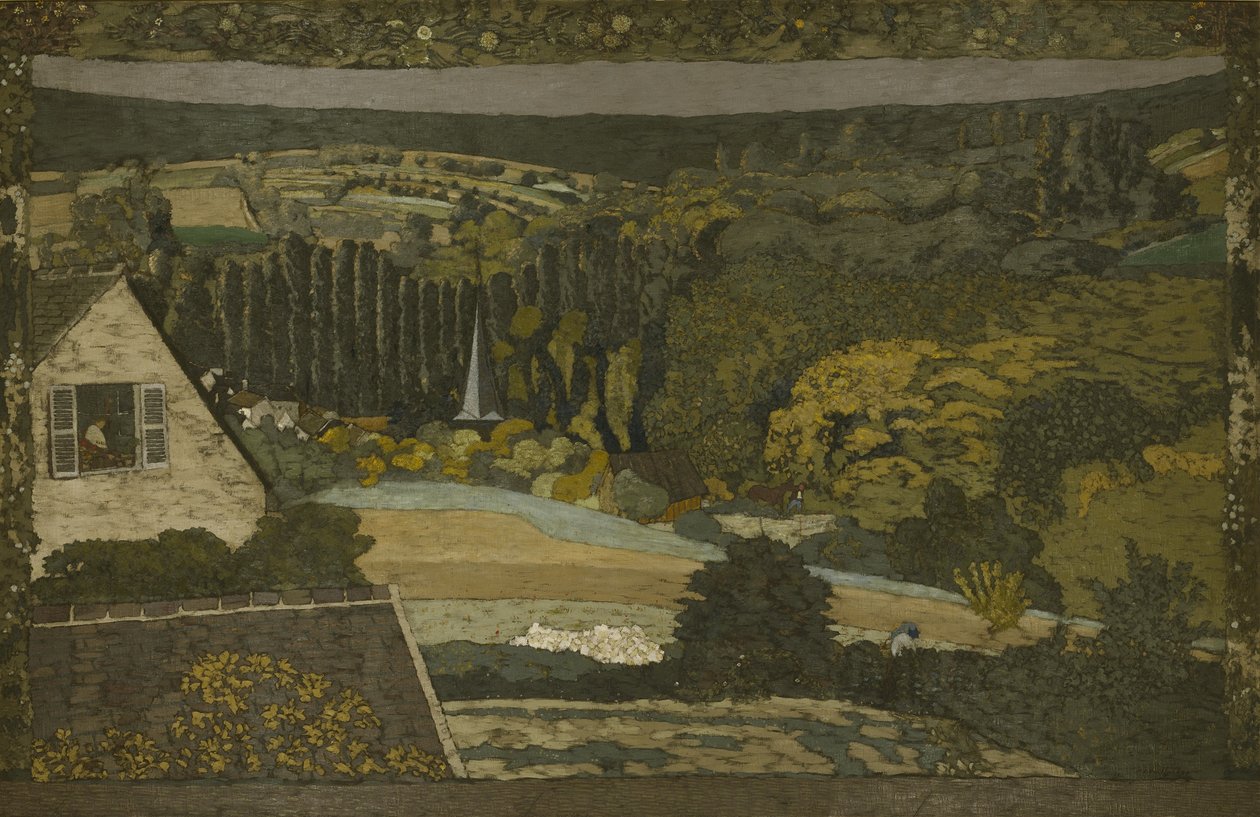 Krajina: Okno s výhledem na lesy, 1899 od Edouard Vuillard