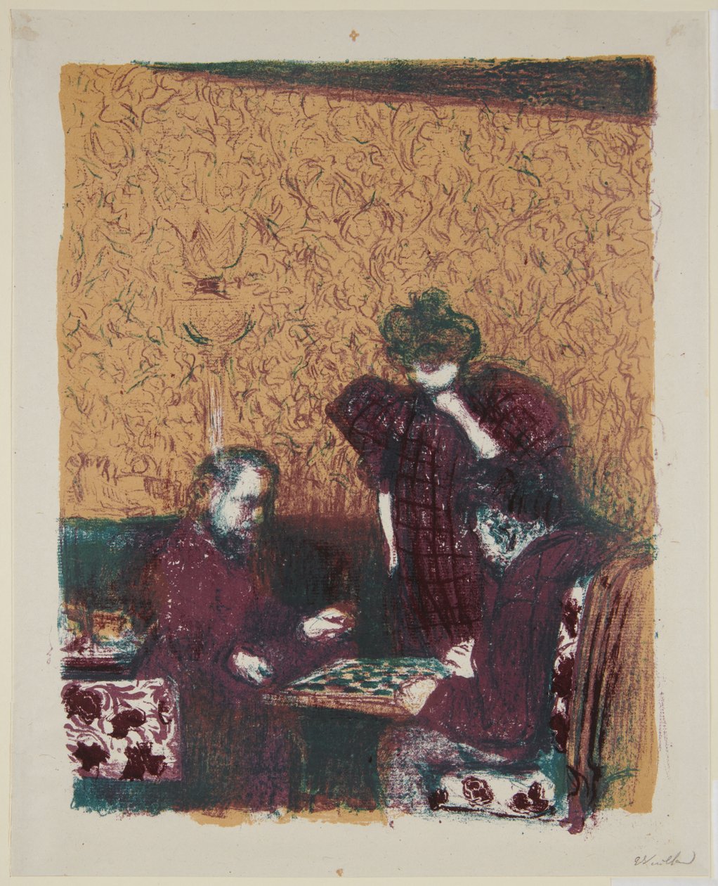Landschaften und Innenräume: Das Dame-Spiel od Edouard Vuillard