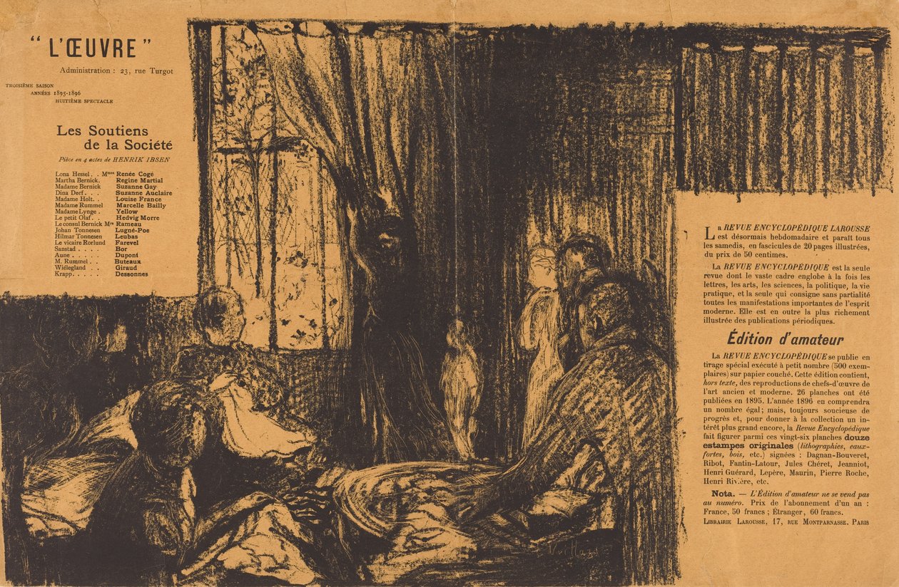 Die Stützen der Gesellschaft od Edouard Vuillard
