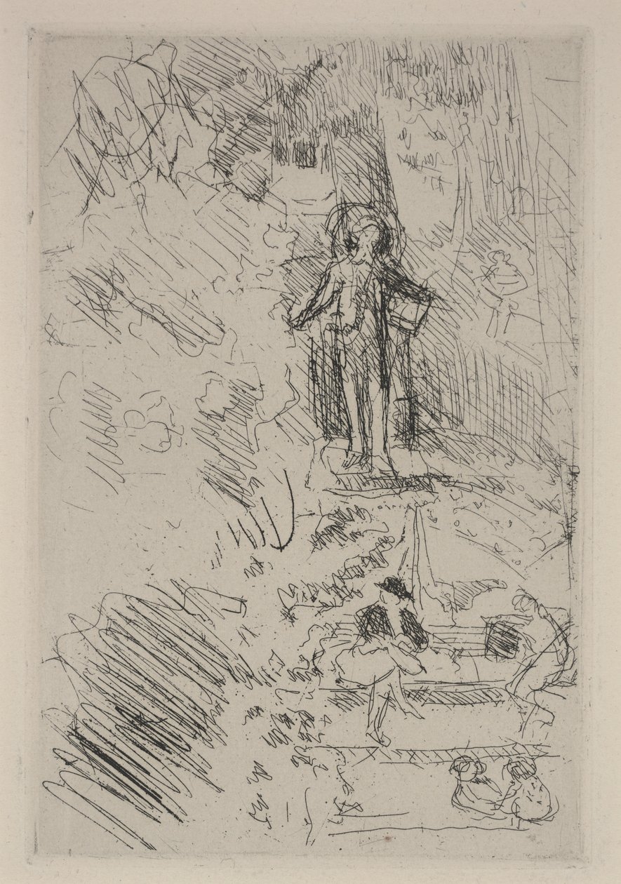 Malé náčrtky na náměstí od Edouard Vuillard