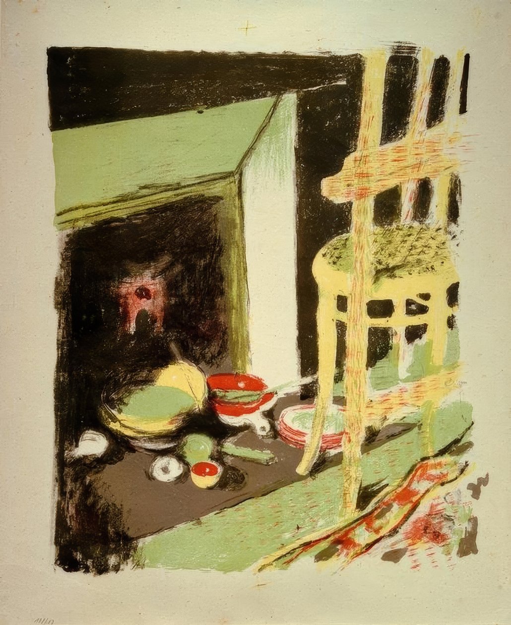 Ohniště od Edouard Vuillard