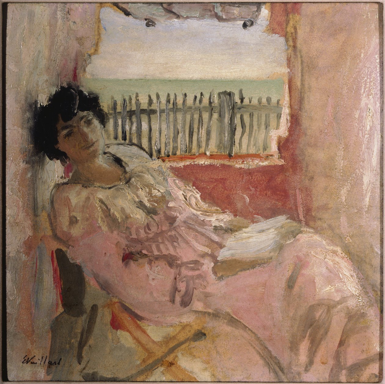 Lucy Hessel na pobřeží, cca 1904 od Edouard Vuillard