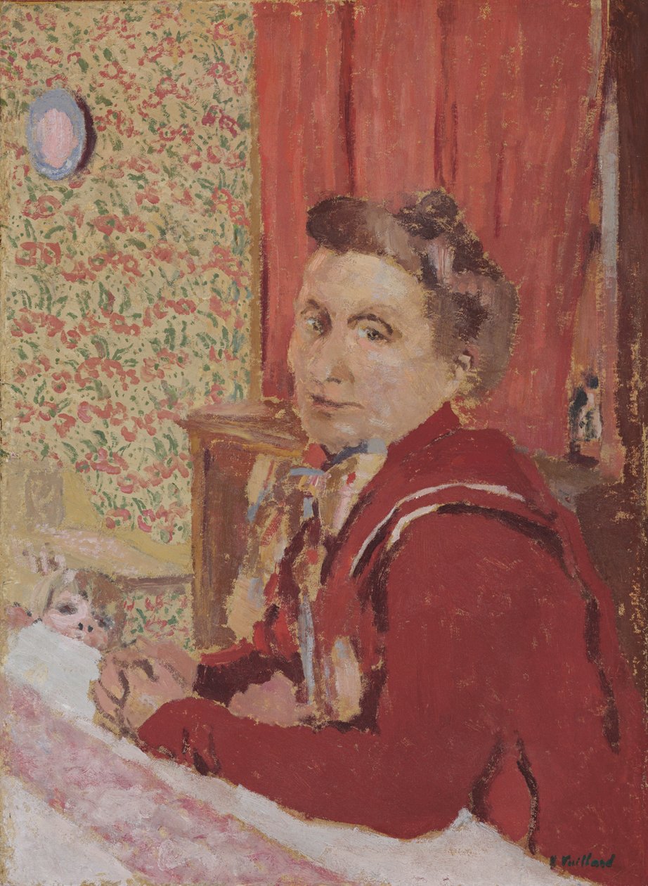 Madame Roussel v červenohnědém županu; Madame Roussel v červenohnědém županu, 1901 od Edouard Vuillard