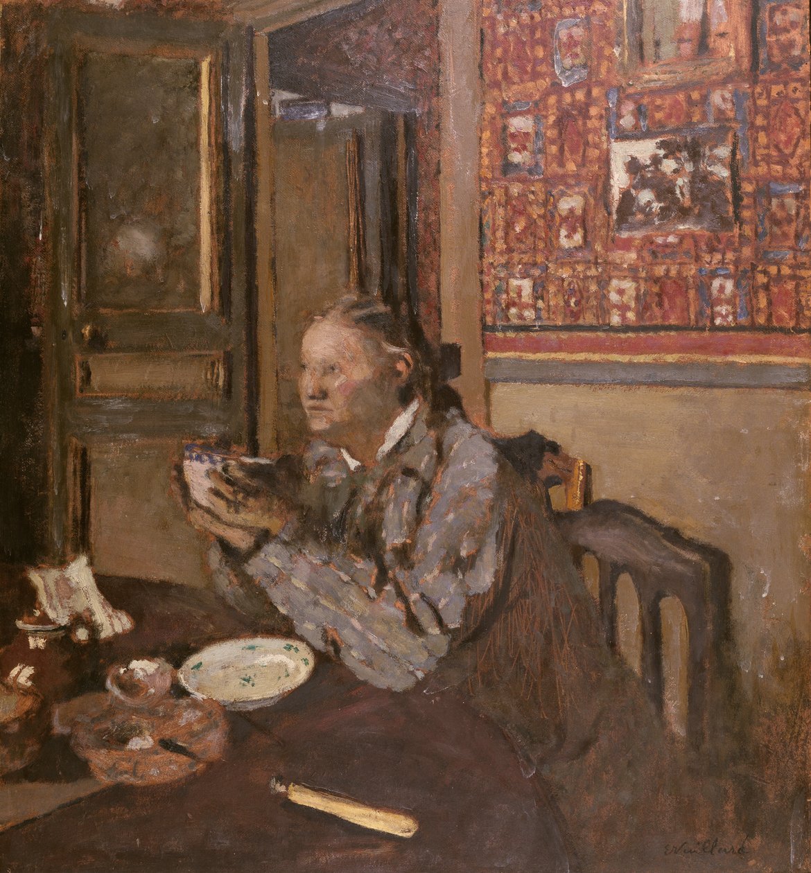 Madame Vuillard s miskou, 1898 od Edouard Vuillard