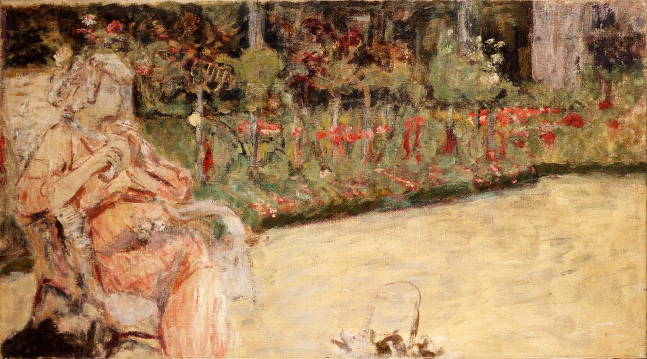 Paní Hesselová v Cezannově zahradě ve Vaucressonu, kolem roku 1920 od Edouard Vuillard