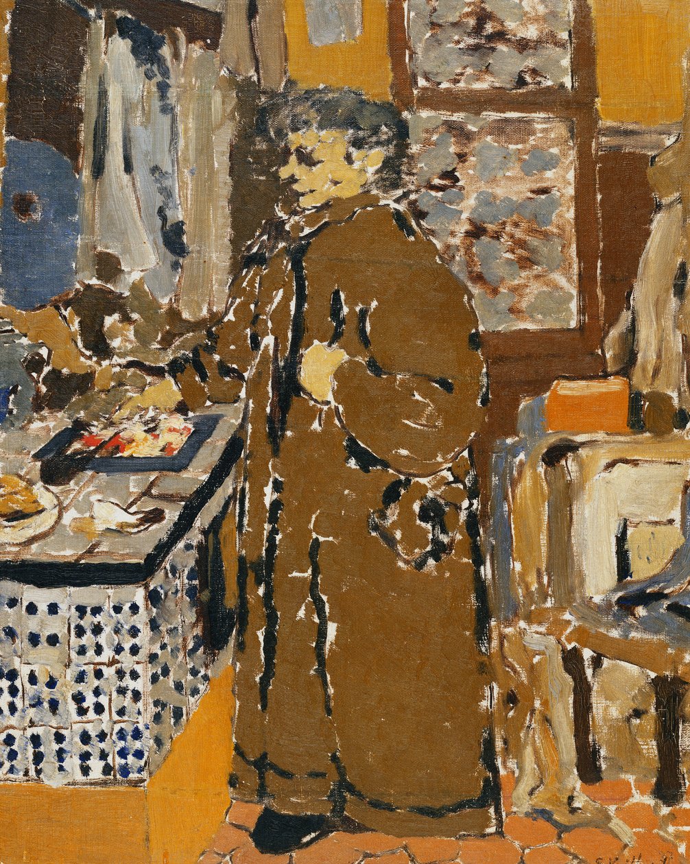 Madame Vuillard v interiéru, kolem roku 1895 od Edouard Vuillard