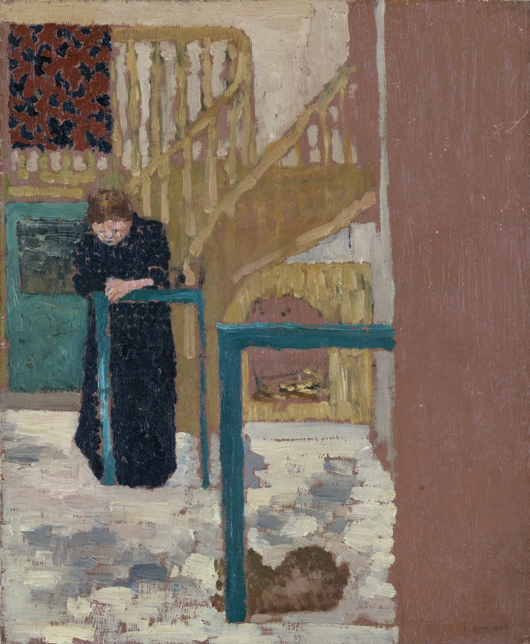 Mme Vuillard ve studiu scénografů, 1893-94 od Edouard Vuillard