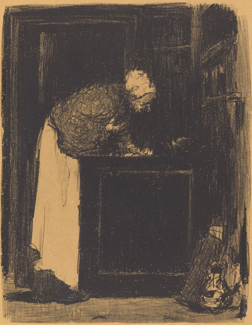 Stará žena u kamen Vielle Femme au Fourneau, 1893. od Edouard Vuillard