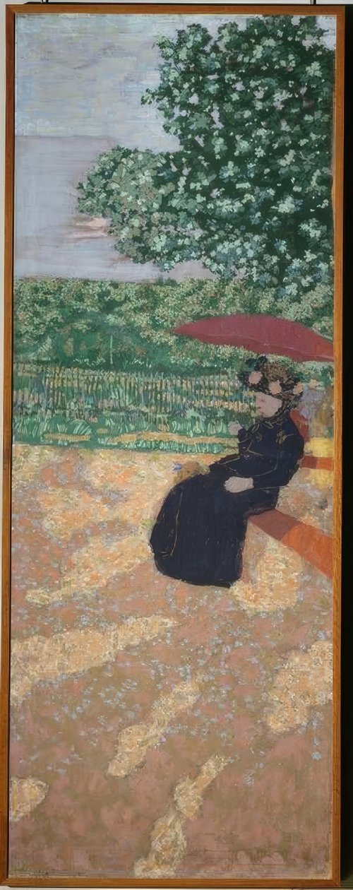 Park v Paříži: žena v černém od Edouard Vuillard