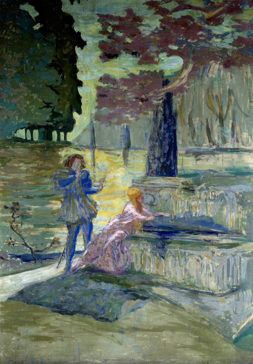 Pelleas et Melisande Ilustrace ke stejnojmenné opeře Clauda Debussyho (1862-1918). Obraz Edouarda Vuillarda (1868-1940) Paříž 20. století, komedie z Champs Elysees od Edouard Vuillard