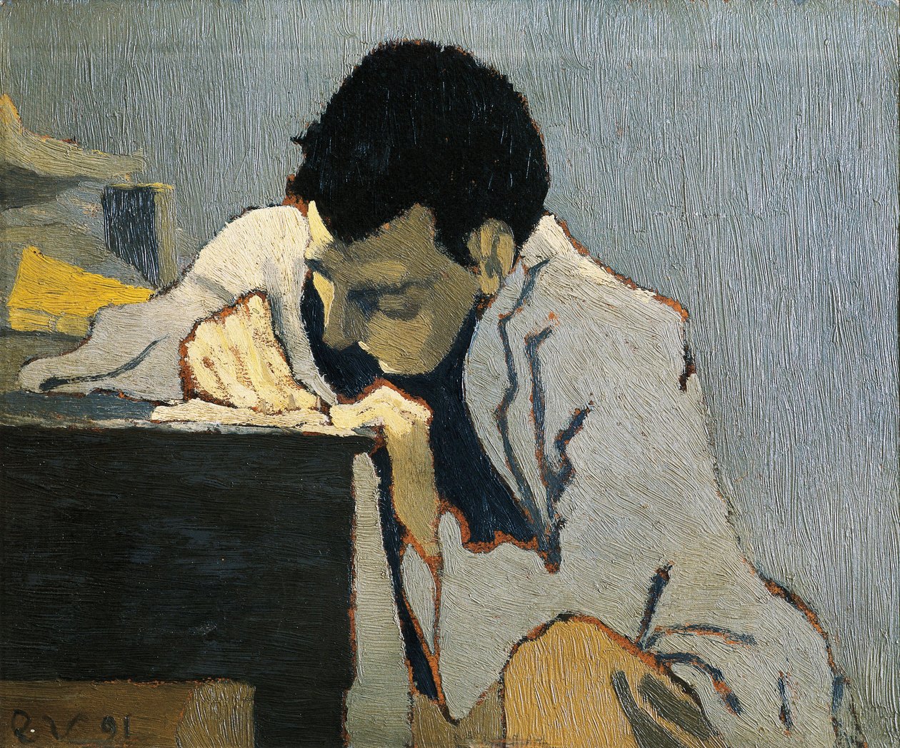 Portrét Aureliena Lugne-Poea. Obraz Edouarda VUILLARDA (1868-1940) od Edouard Vuillard