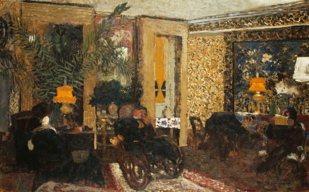 Pokoj se třemi lampami, Rue St. Florentin; Salon se třemi lampami, Rue St. Florentin, 1899 od Edouard Vuillard