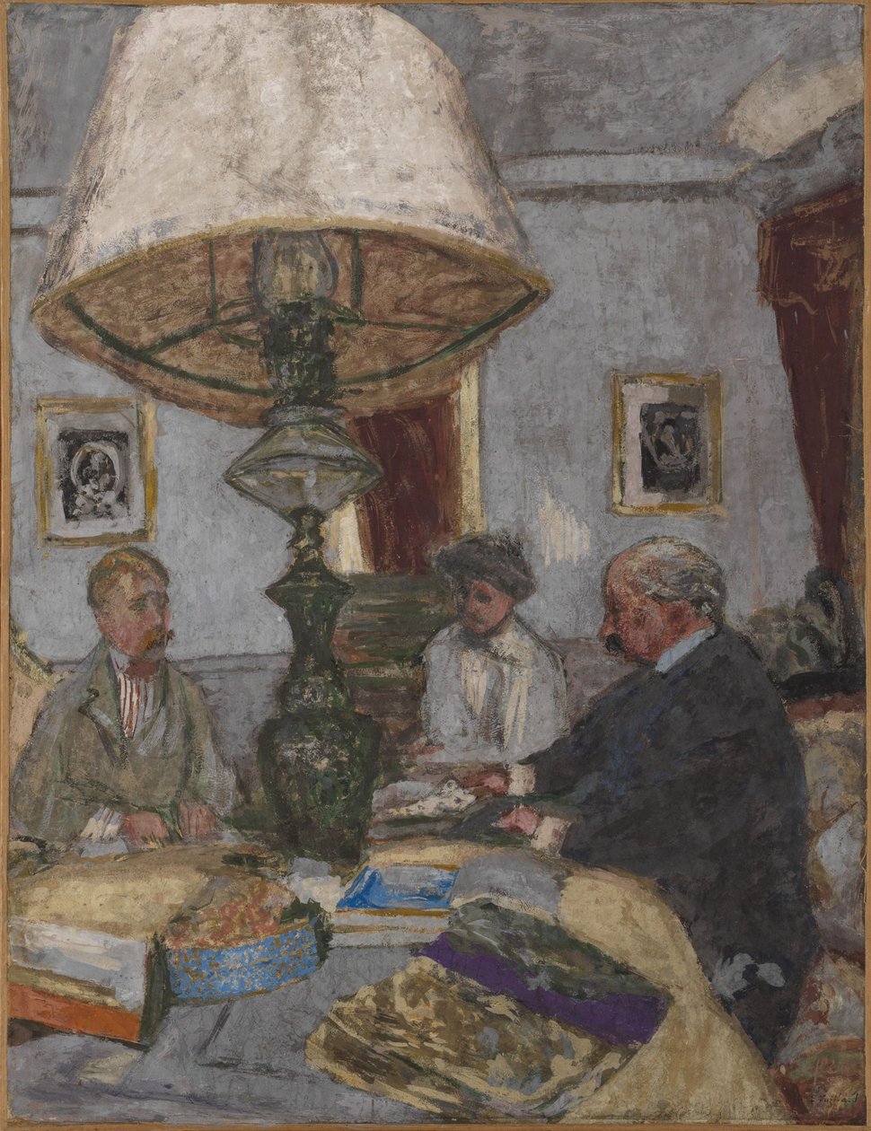 Pod velkou lampou v Saint-Jacut od Edouard Vuillard