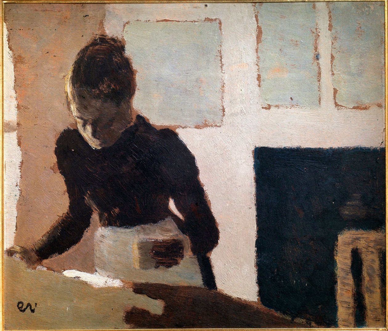Žehlič 20. století (olej na plátně) od Edouard Vuillard