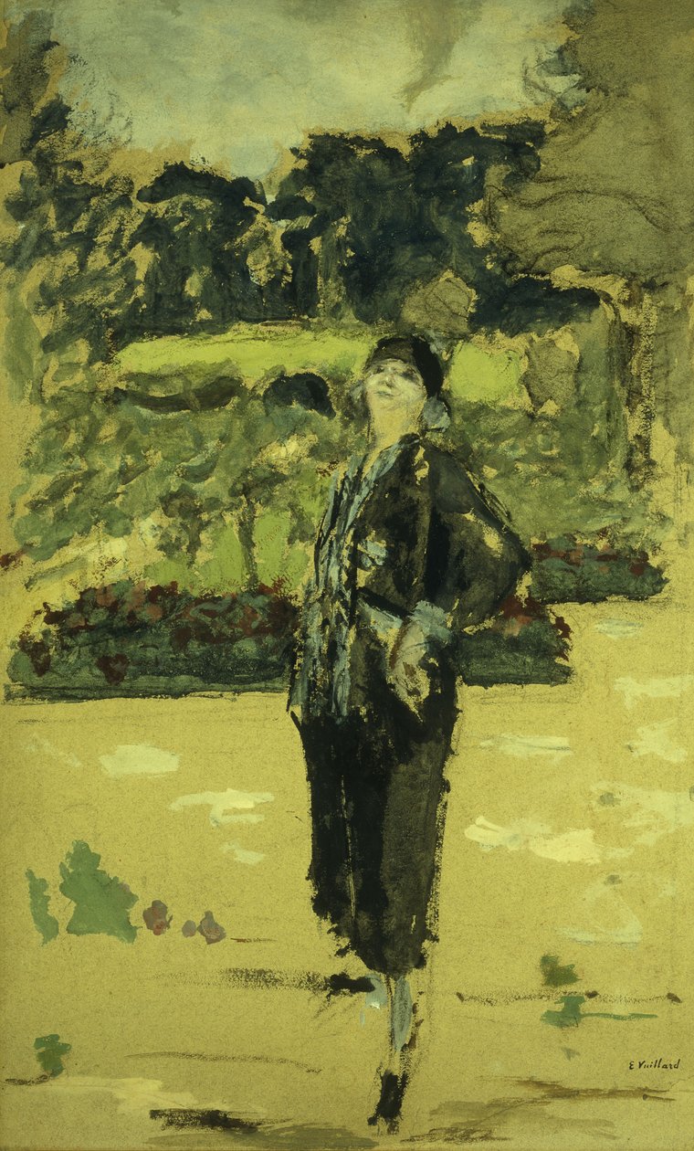 Černé šaty; La Robe Noire, 1920 od Edouard Vuillard