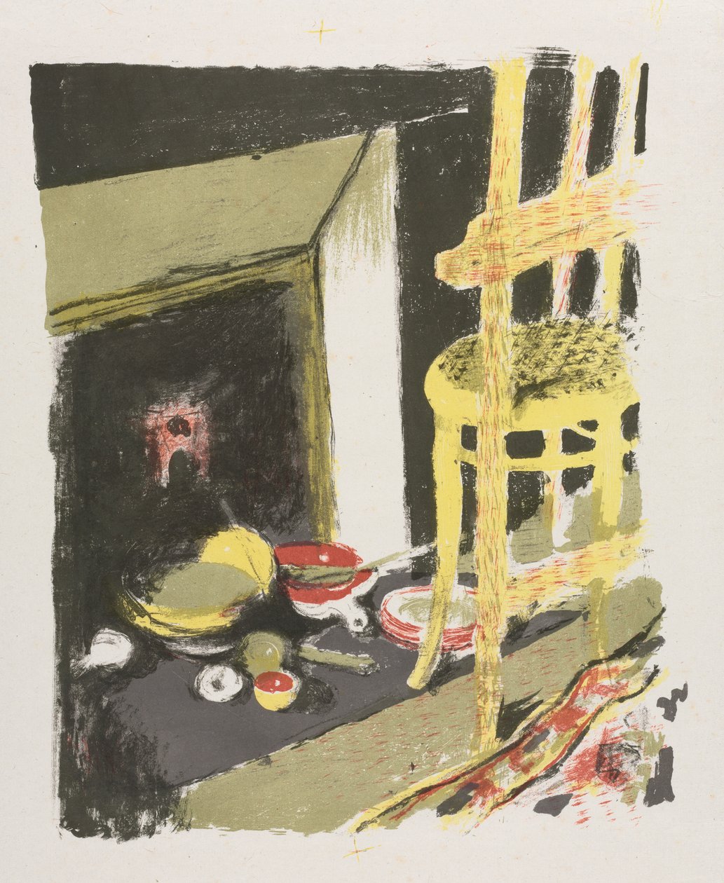 Ohniště od Edouard Vuillard