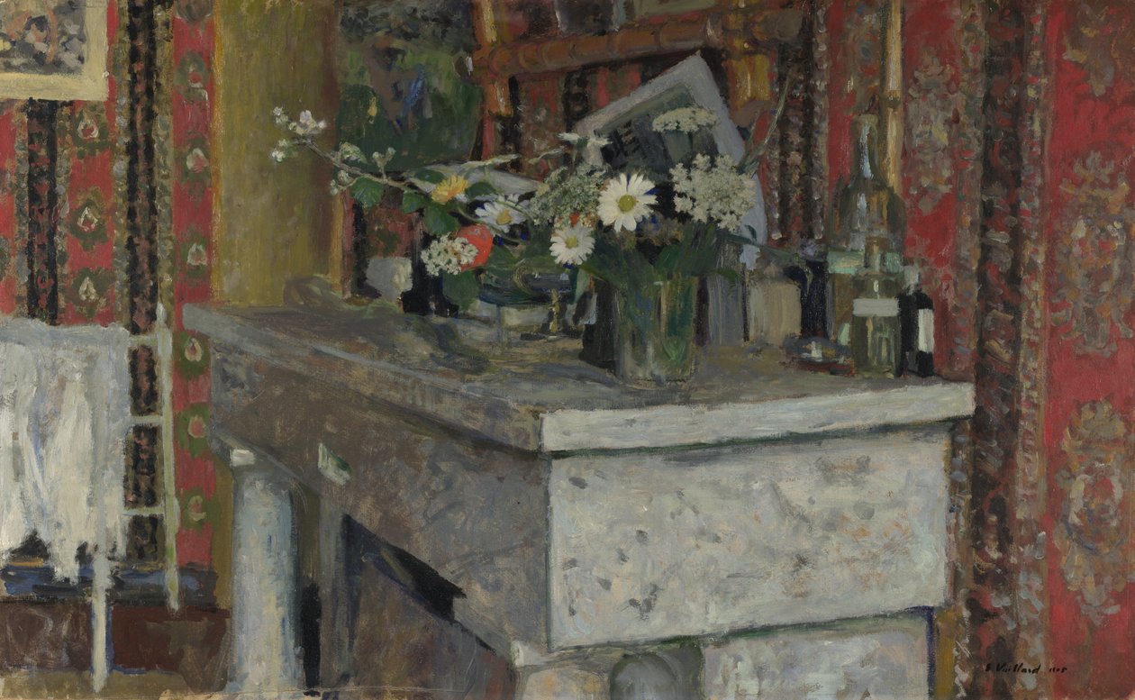Krbová římsa La Cheminée, 1905 od Edouard Vuillard