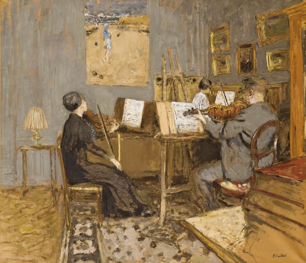 Ranní koncert, Place Ventimiglia; Ranní koncert, místo Ventimiglia, 1937-1938 od Edouard Vuillard