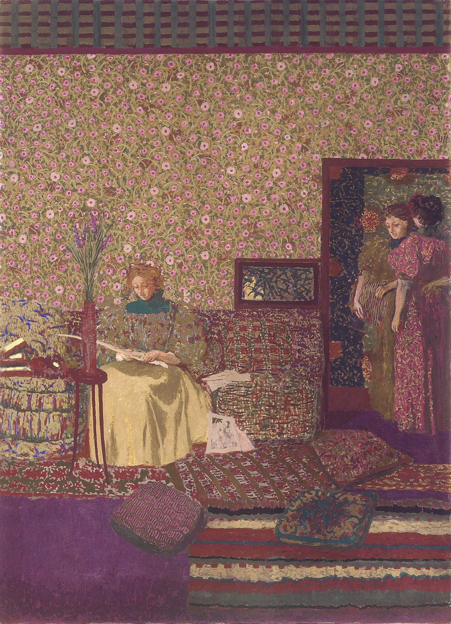Soukromí. Dekorace pro knihovnu Dr. Vaqueze od Edouard Vuillard