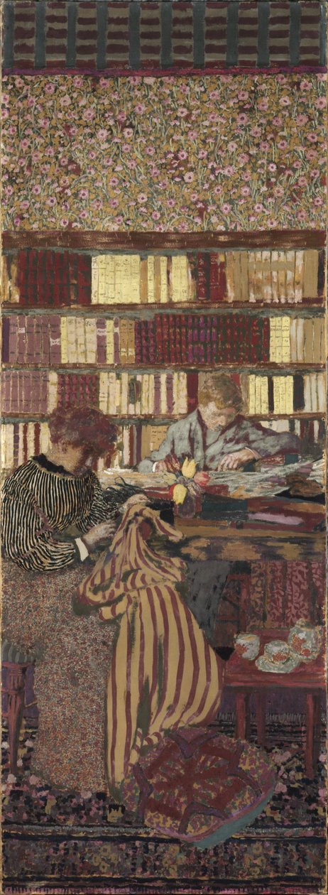 Soukromí. Dekorace pro knihovnu Dr. Vaqueze od Edouard Vuillard