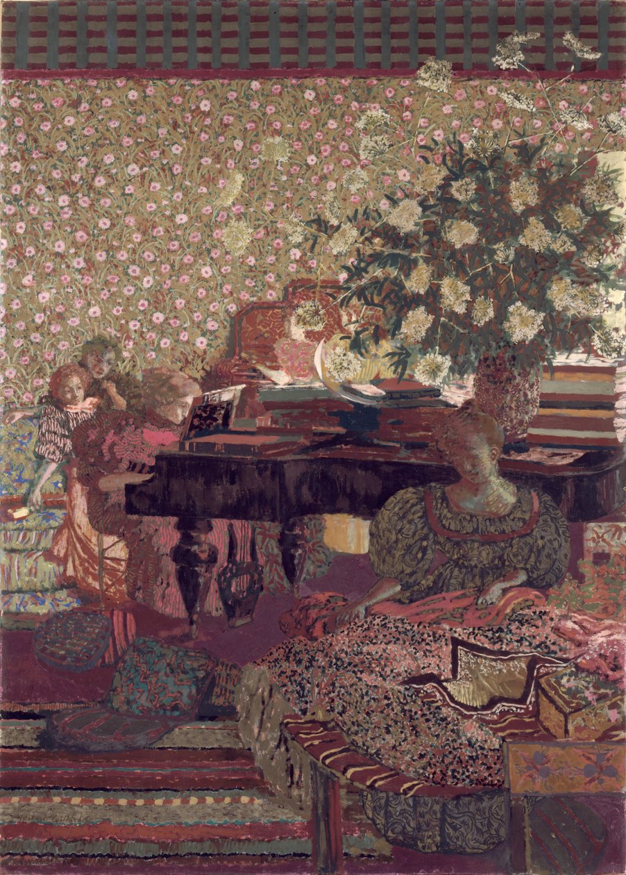 Soukromí. Dekorace pro knihovnu Dr. Vaqueze od Edouard Vuillard