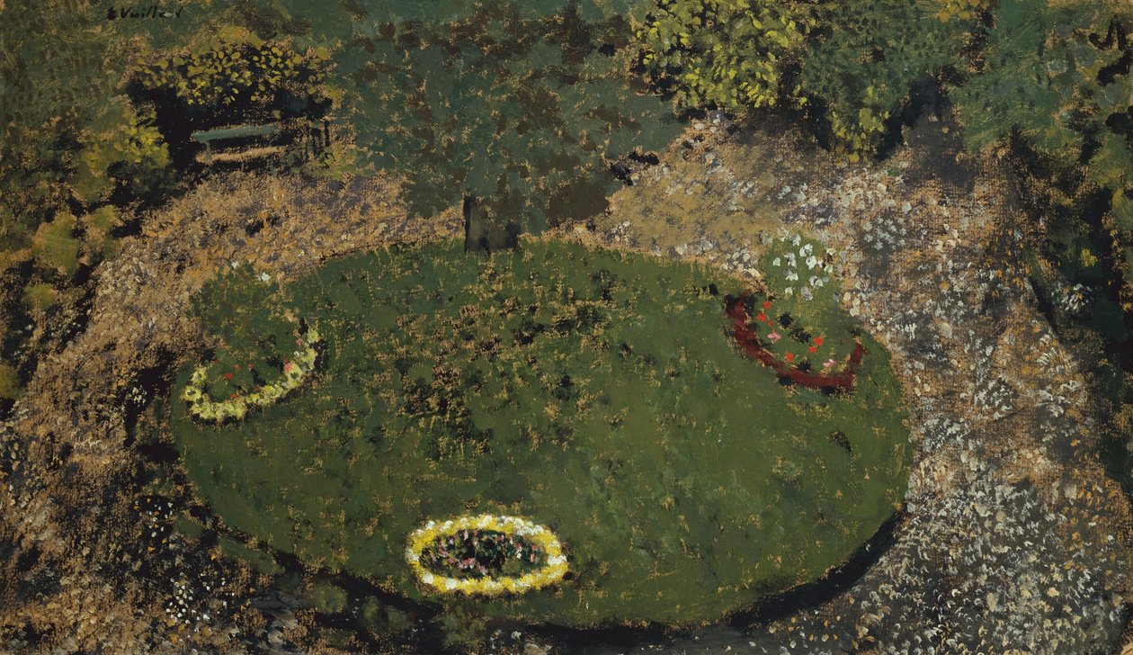 Kulatý trávník od Edouard Vuillard