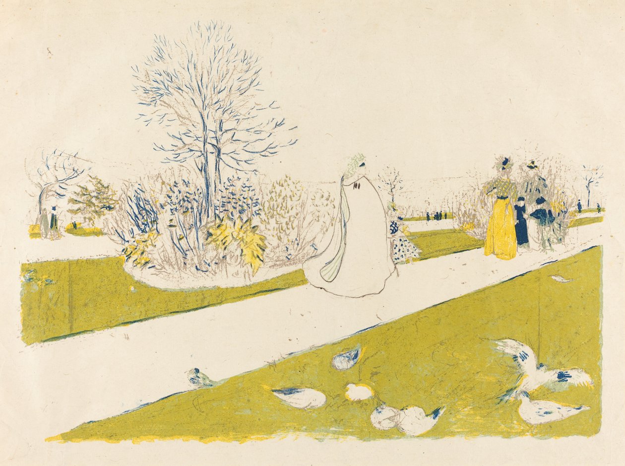 Zahrada Tuileries Zahrada Tuileries, vydaná v roce 1896. od Edouard Vuillard