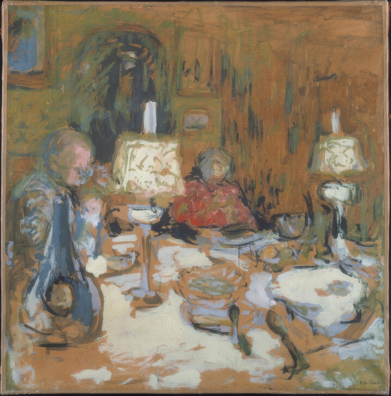 Večeře, rue de Calais od Edouard Vuillard