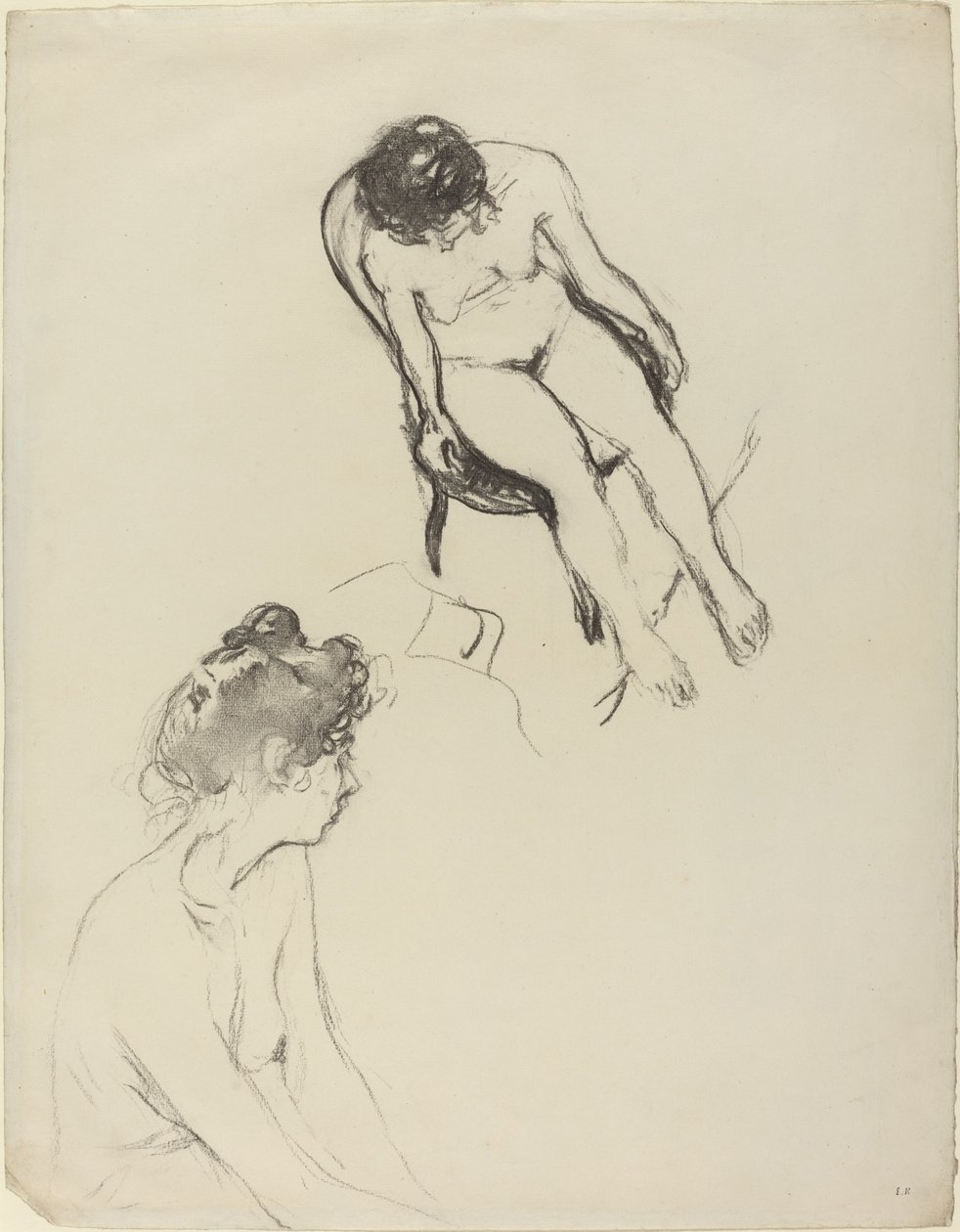Dvě studie nahé postavy od Edouard Vuillard