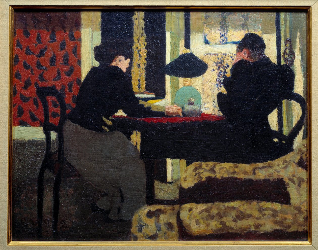 Dvě ženy pod lampou od Edouard Vuillard