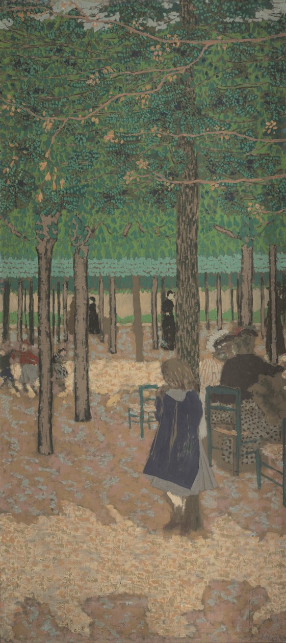 Pod stromy (z "Veřejných zahrad") od Edouard Vuillard