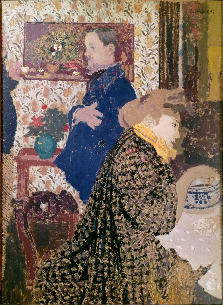 Vallotton a Misia v jídelně na Rue Saint-Florentin od Edouard Vuillard