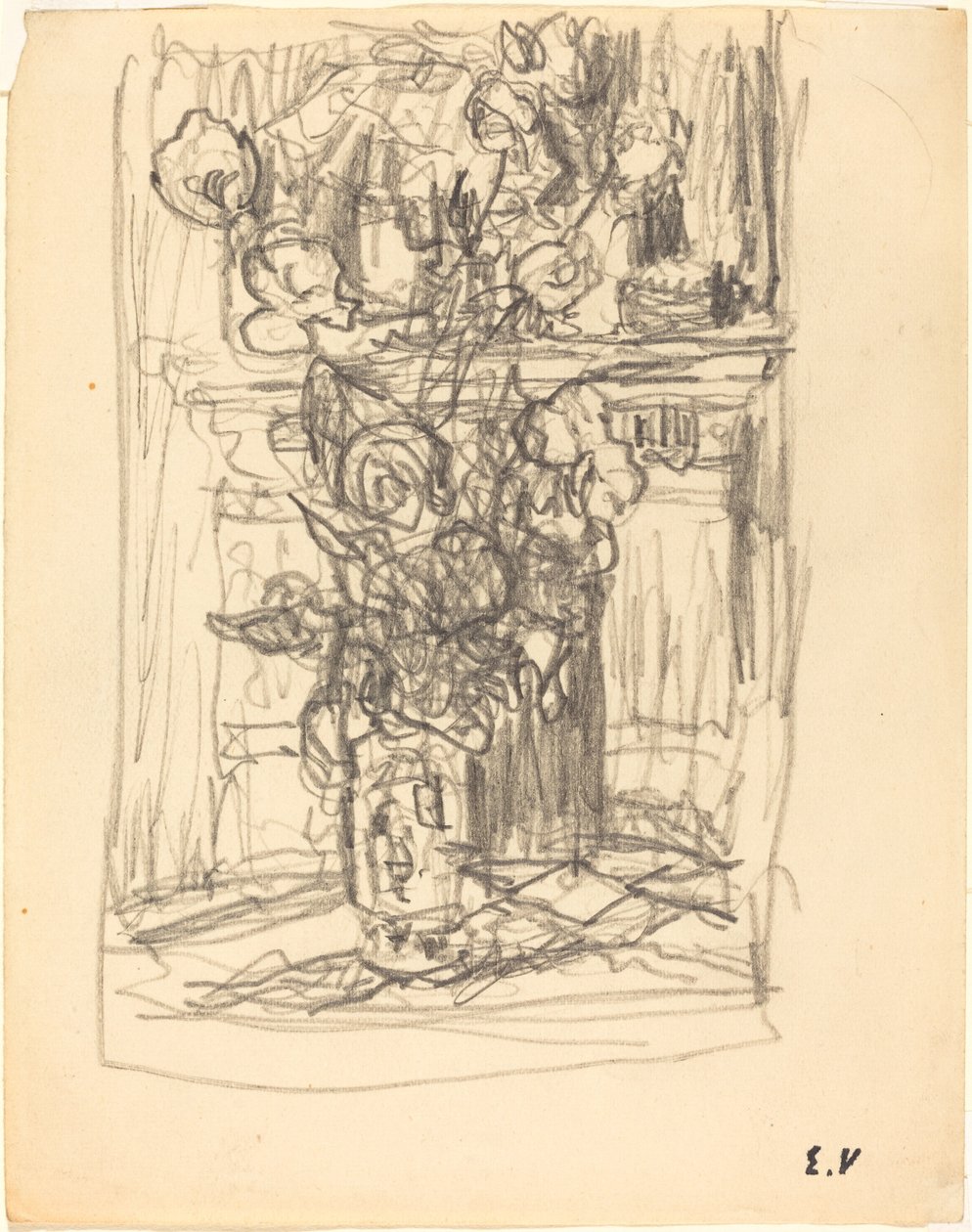 Váza s květinami, 19001901. od Edouard Vuillard