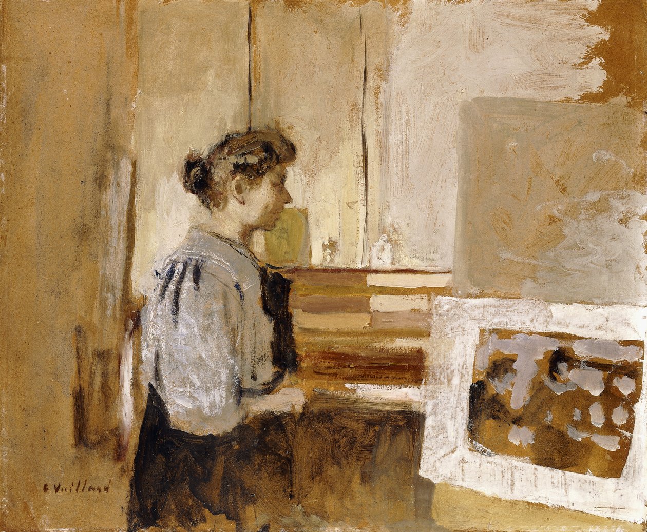 Žena v ateliéru, kolem roku 1915 od Edouard Vuillard