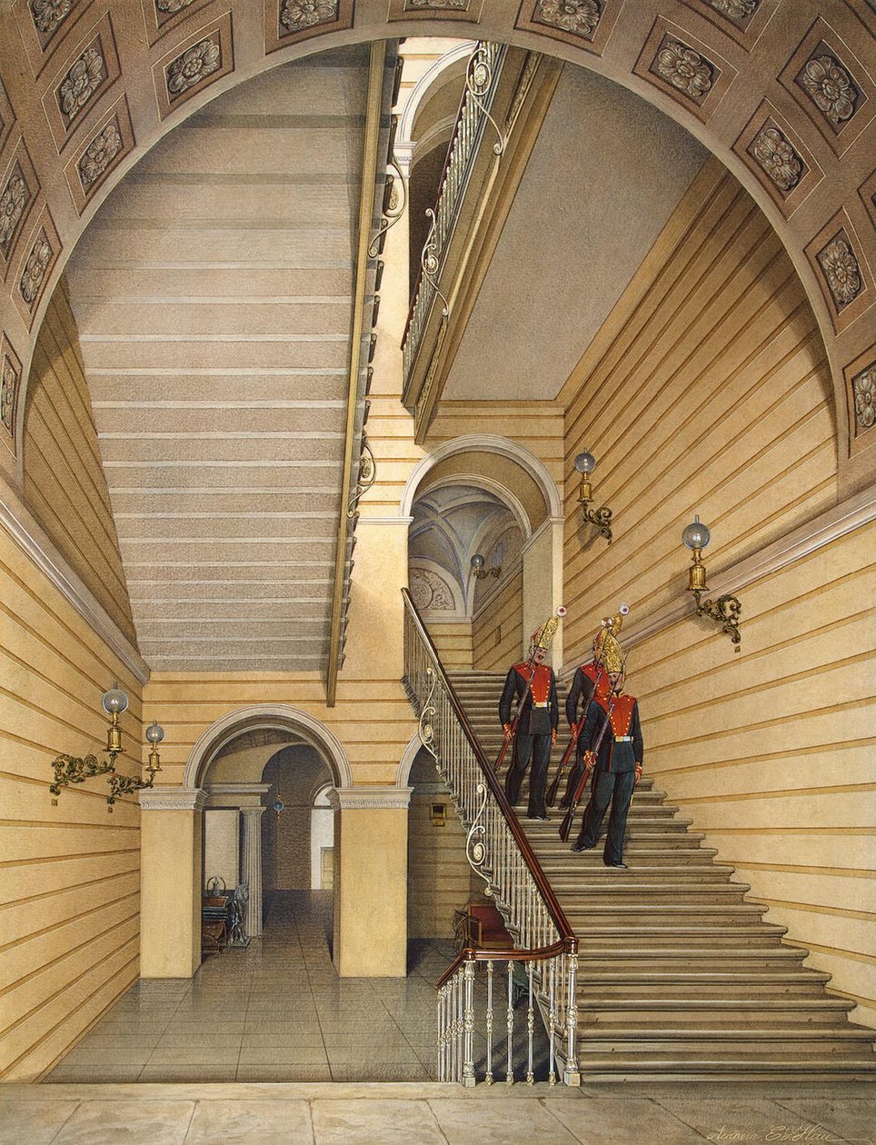Interiéry Zimního paláce od Eduard Hau